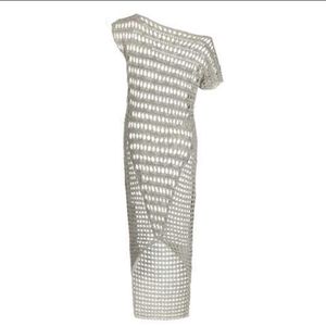 All Saints Pendulum grey asymmetrical crochet